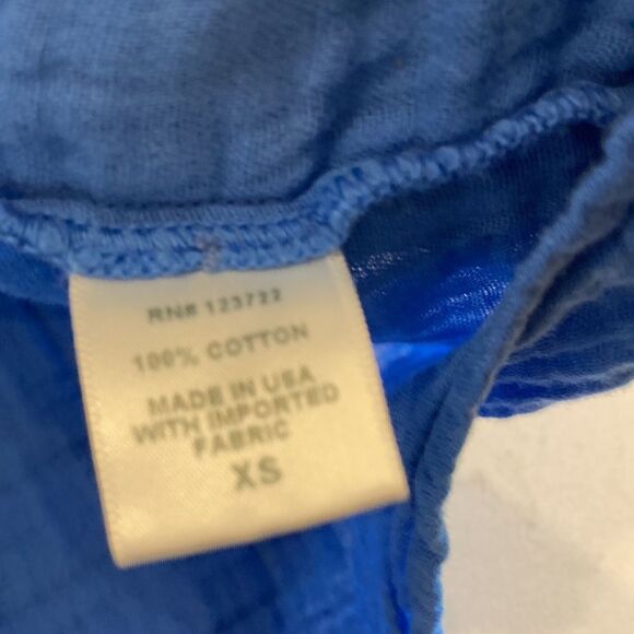 Xirena 100% Cotton Gauze Deep Wave Blue Starla Cami Top XS - Picture 7 of 8